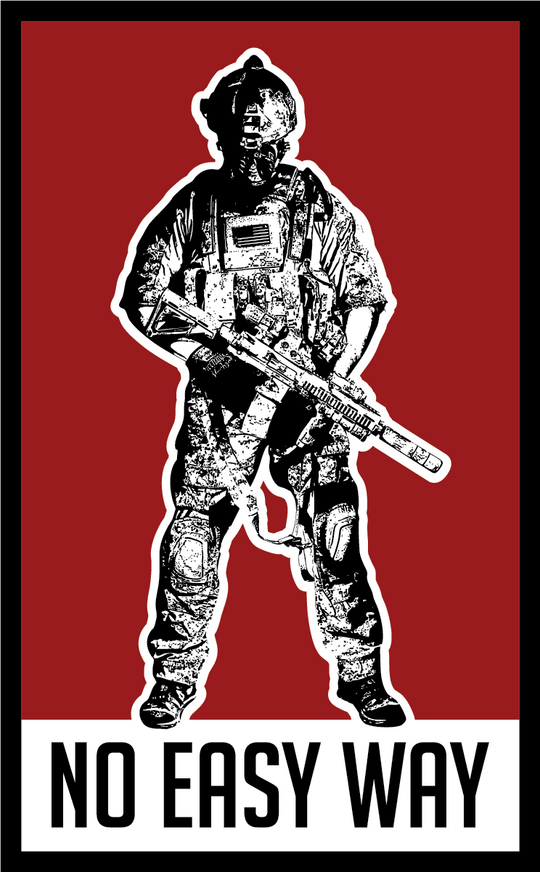 NO EASY WAY Bissonnette Sticker
