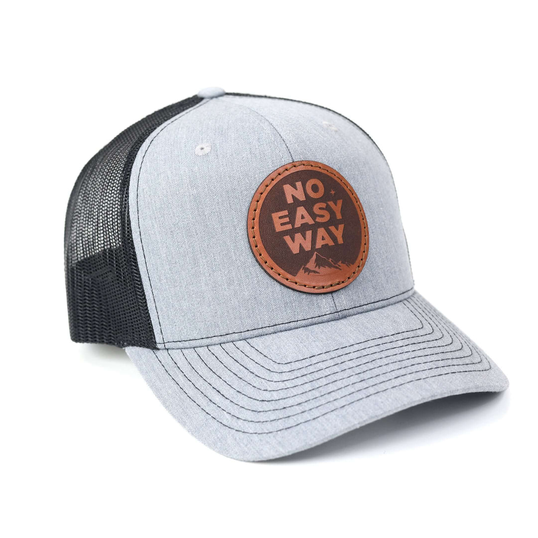 No Easy Way Leather Trucker Hat