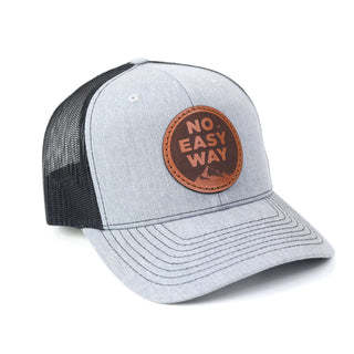 No Easy Way Leather Trucker