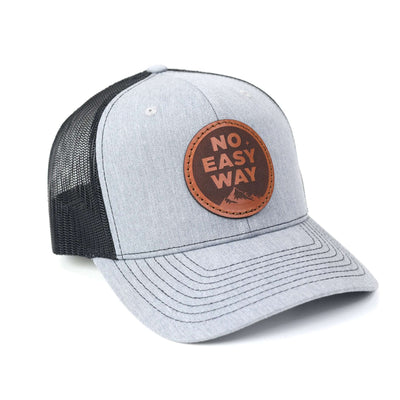 No Easy Way Leather Trucker Hat