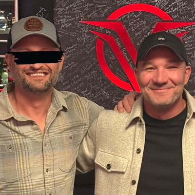 Matt Bissonnette wearing No Easy Way Hat with Shawn Ryan